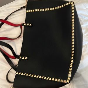 Beautiful black crossbody tote